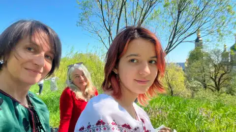 Наталья Ворожбит с дочкой. Фото: facebook.com/natalia.vorozhbyt
