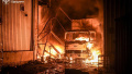 Russia attacks Odesa with drones at night, fire broke out in warehouse. SESU shows footage from scene
