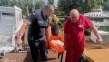 Rescuers organize crossing across Dnieper in Kremenchuk