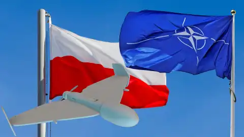 Прапори Польщі та НАТО. Колаж УН