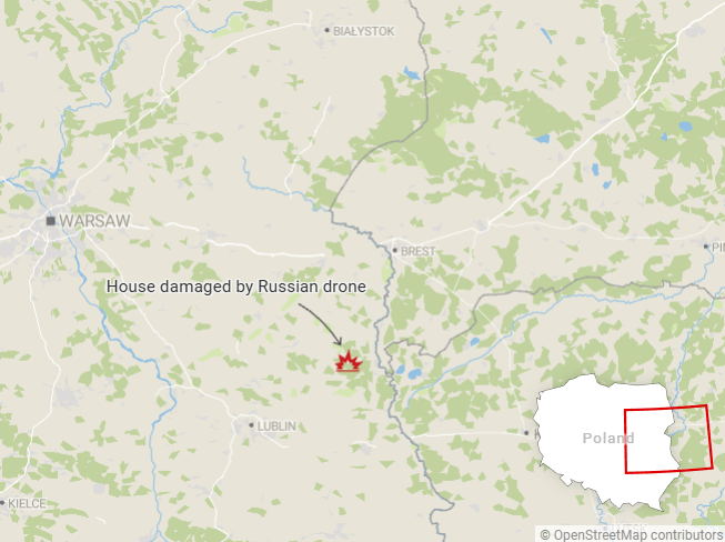 Місце падіння уламків 