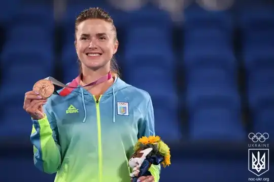 Олімпійська медаль Еліни Світоліної. Фото: НОК України