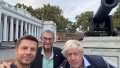 Boris Johnson meets dawn on Odesa beach