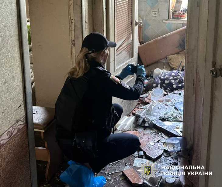 Последствия взрыва. Фото: Полиция Одесской области