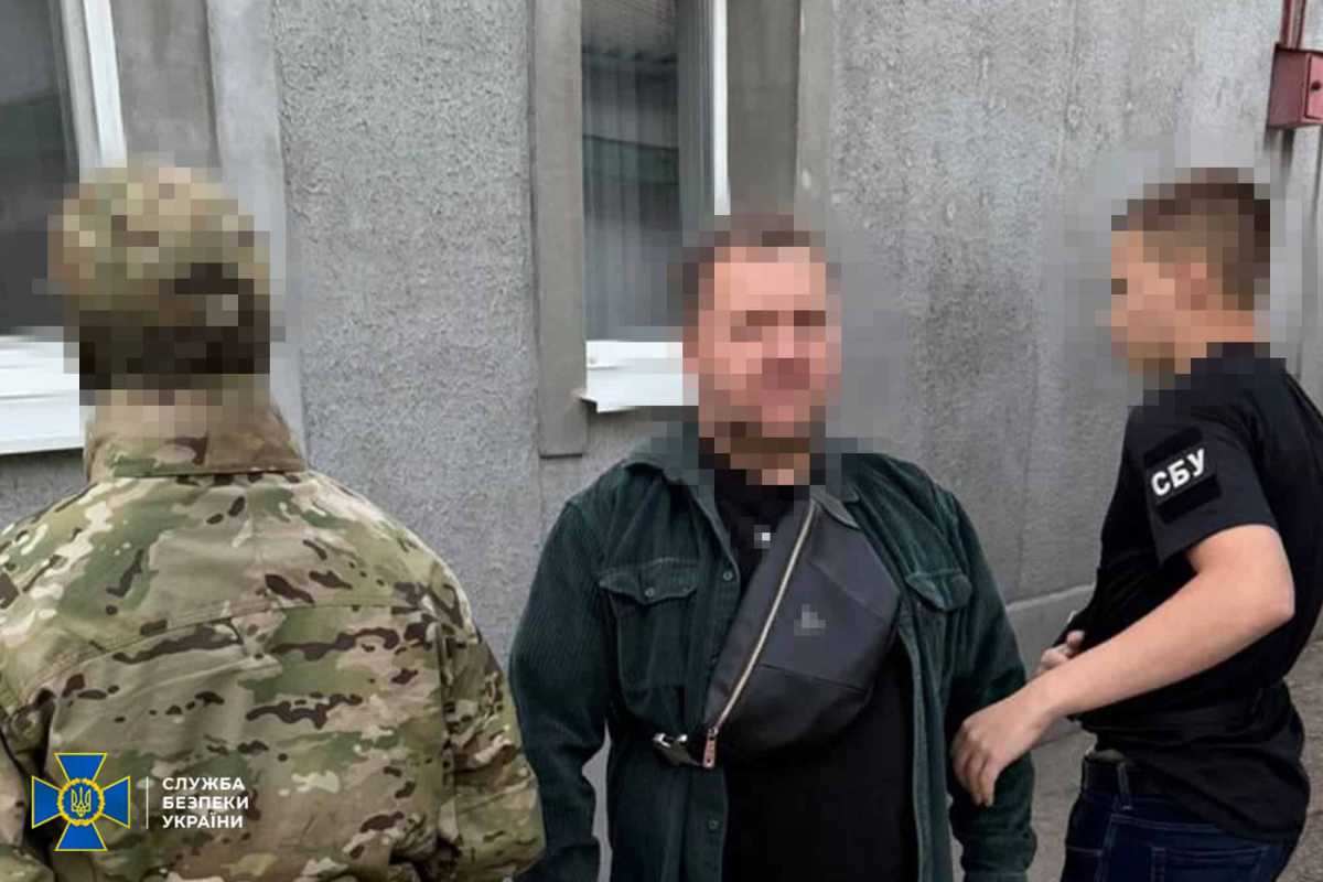 Затримання зловмисника. Фото: СБУ