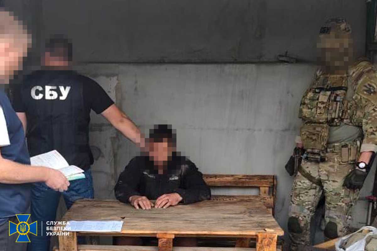 Затримання агента ФСБ. Фото: СБУ