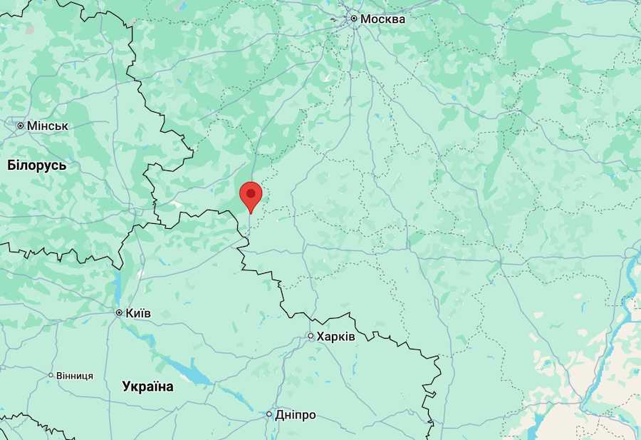 Расположение площадки для запуска БПЛА. Фото: скриншот карты сервиса Google Maps,
