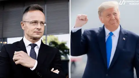 Петер Сийярто, Дональд Трамп. Коллаж: УН