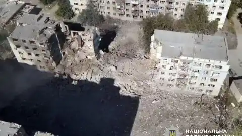 Последствия обстрелов в Донецкой области. Фото: Нацполиция