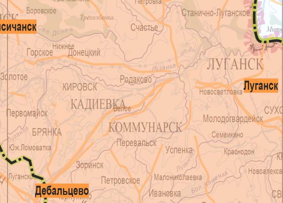 Map of the occupiers. Photo: screenshot.