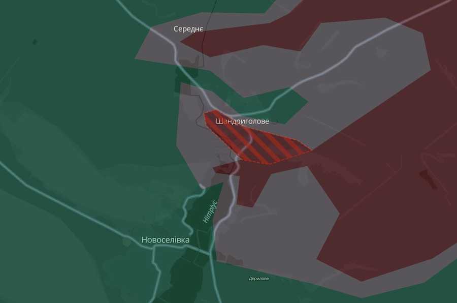 Screenshot of the interactive map DeepState.