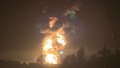 Fire at an oil depot in Feodosia. Photo: t.me/Crimeanwind.