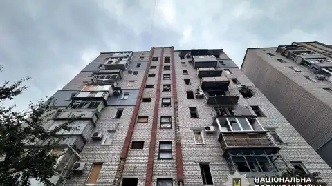 Последствия обстрелов в Донецкой области. Фото: Нацполиция