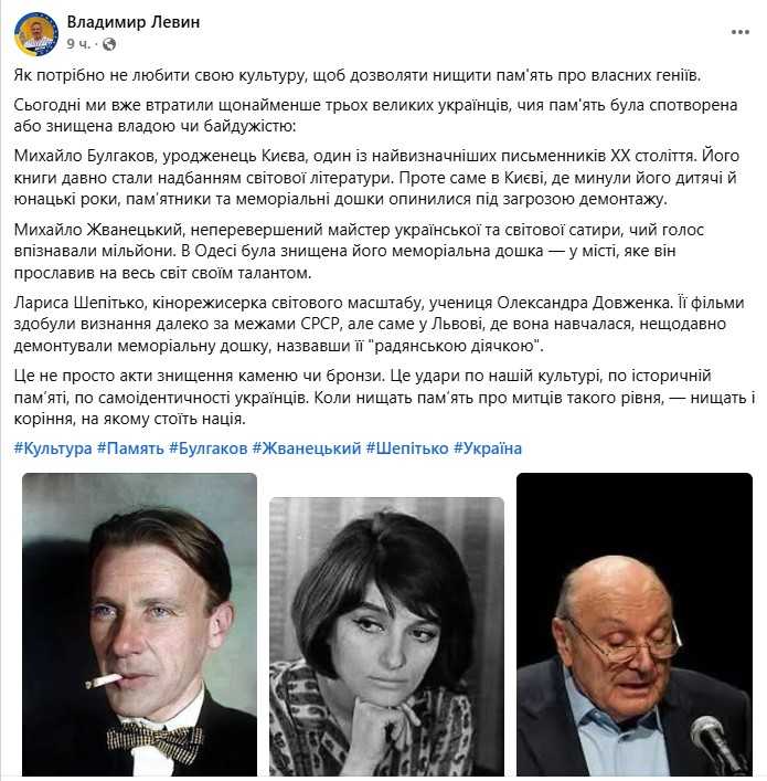 Фото: facebook/Володимир Левін