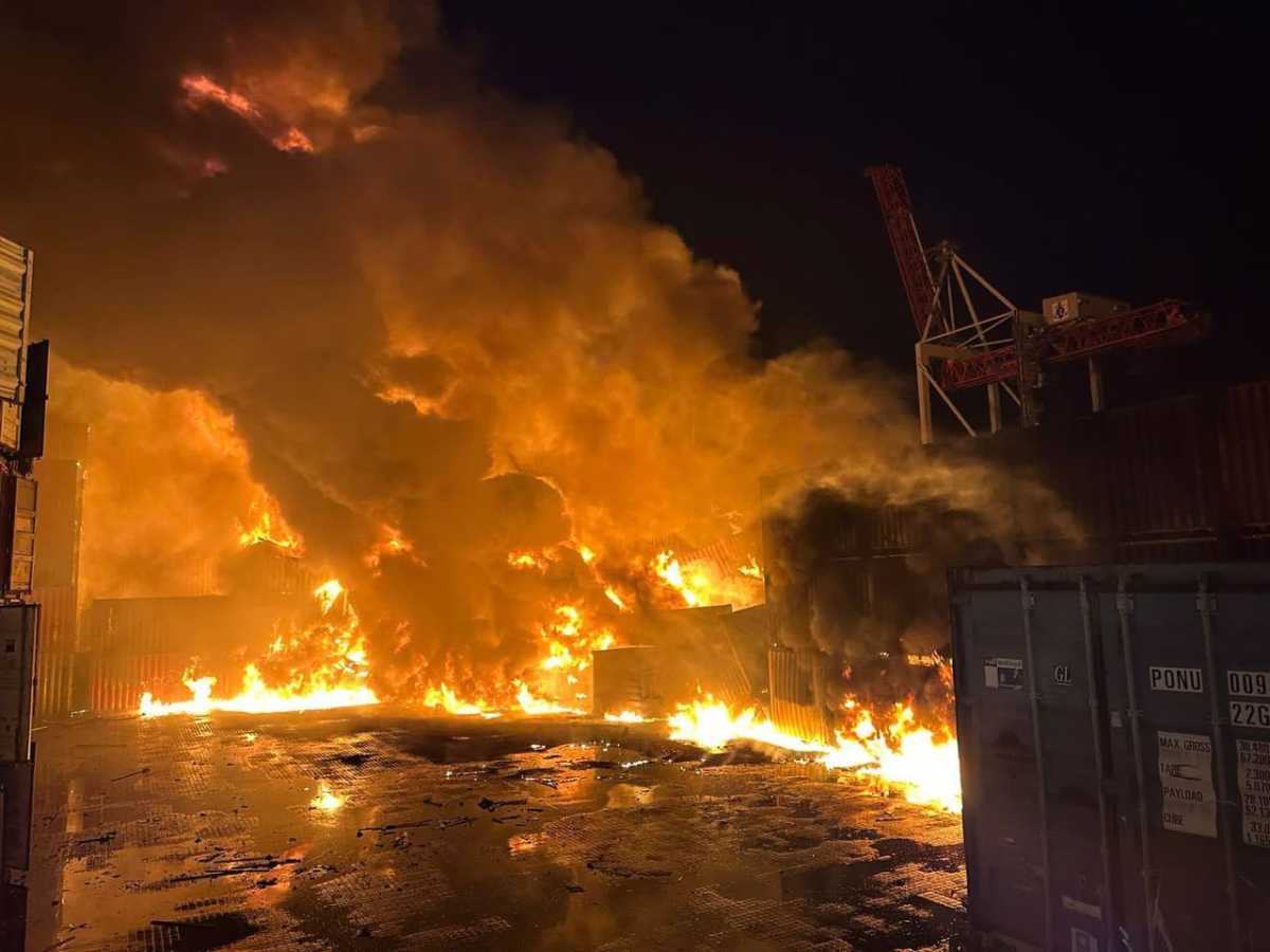 Fire in Odesa region after Russian attack. Photo: State Emergency Service