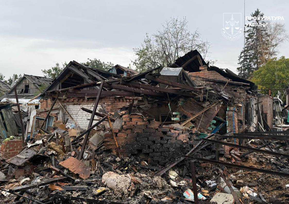 Consequences of Russian shelling. Photo: Donetsk regional prosecutor's office
