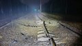 Damage to the railroad. Photo: facebook/oleksandr.pertsovskyi