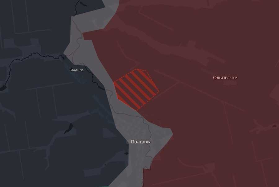 Screenshot of the interactive map of DeepState.