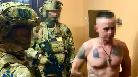 Задержание агента РФ. Фото: Служба безопасности