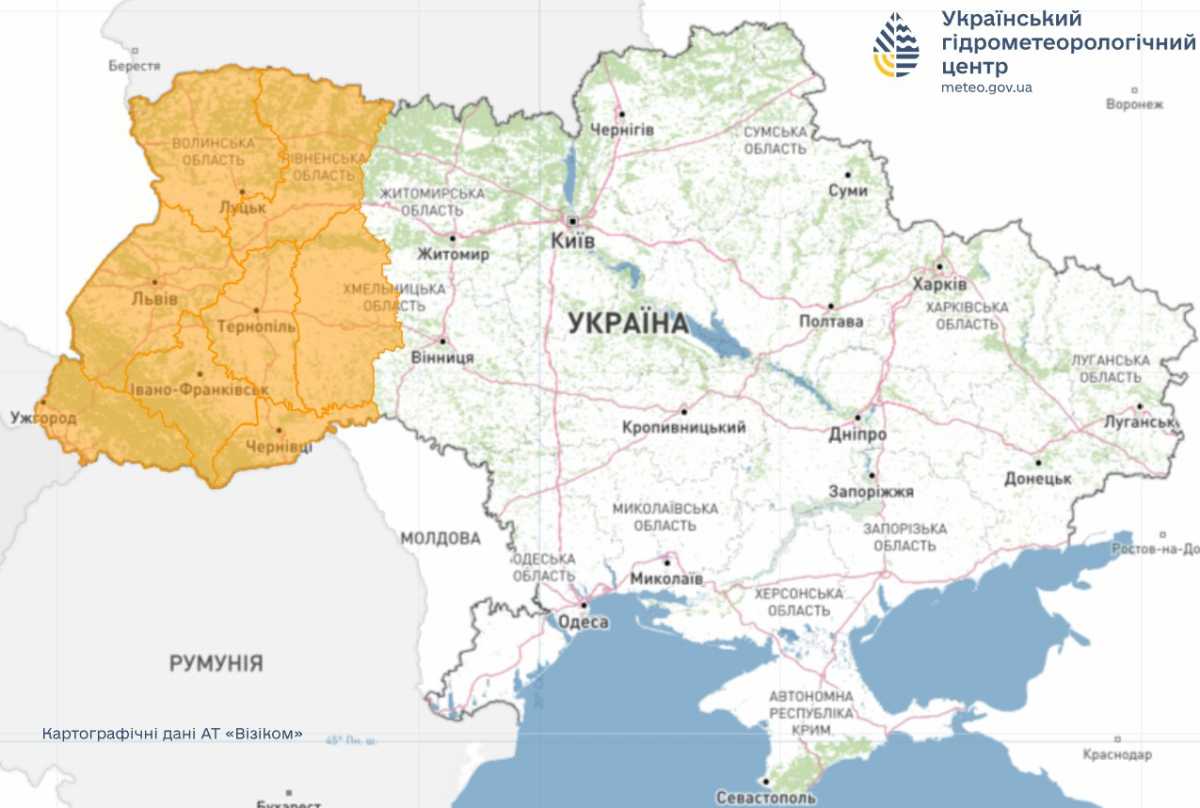 Заморозки 20-21 жовтня. Мапа: Укргідрометцентр