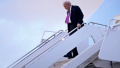 Trump walks down the ramp. Screenshot of the video