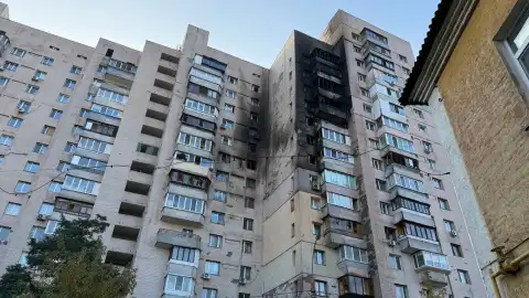 Последствия атаки в Киеве. Фото: Суспільне