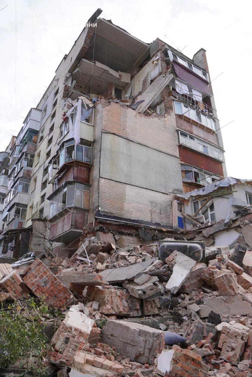Последствия взрыва в Хмельницке. Фото: ГСЧС Хмельницкой области