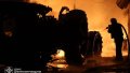 Fire after a russian attack. Photo: SESU