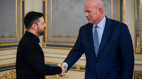 Владимир Зеленский и Мэтью Уитакер. Фото: Х/USAmbNATO