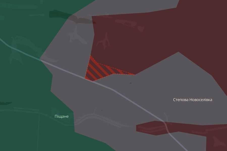 Скриншот интерактивной карты DeepState.
