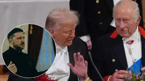 Король Великобритании Чарльз III и Дональд Трамп. Коллаж УН