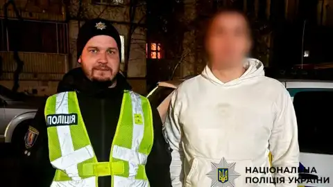 Задержанный блогер. Фото: Нацполиция Украины