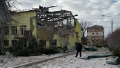 A school in Sloviansk after an air strike by the occupiers. Photo: Sloviansk City Military Administration.