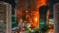 Massive fire engulfed residential complex in Hong Kong. Hundreds of people missing, 55 people killed in fire