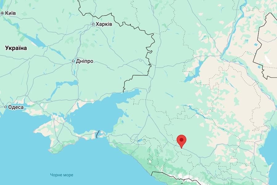 Скриншот карты сервиса Google Maps.