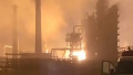 An attack on the Ryazan oil refinery. Photo: screenshot from the video.