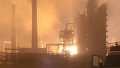 An attack on the Ryazan oil refinery. Photo: screenshot from the video.