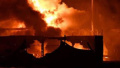 Fire in Kremenchuk after the russian attack. Photo: Telegram/MALETSKYI KREMENCHUK