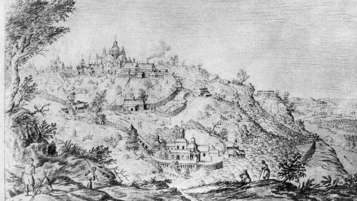 Києво-Печерська лавра, малюнок 1651 року