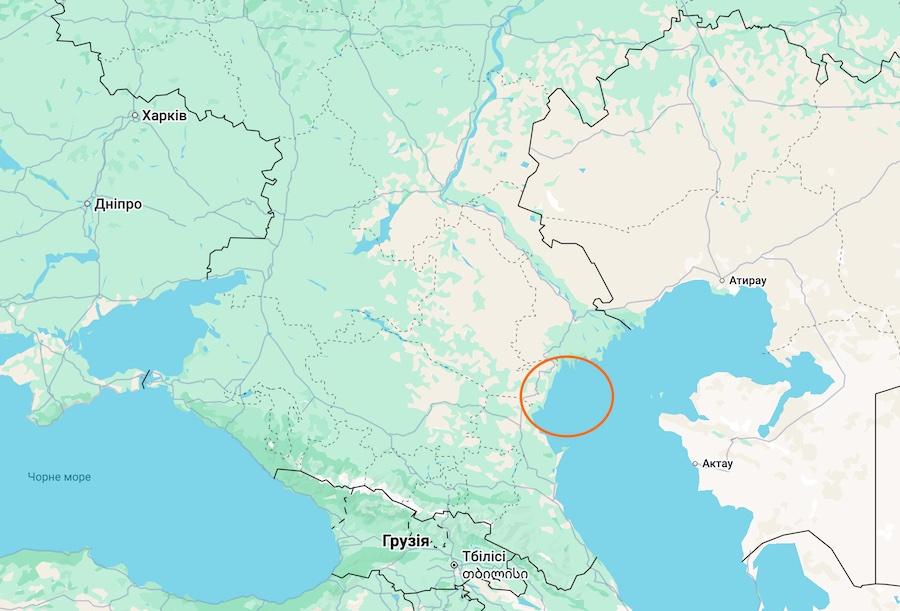 Скріншот мапи сервісу Google Maps.