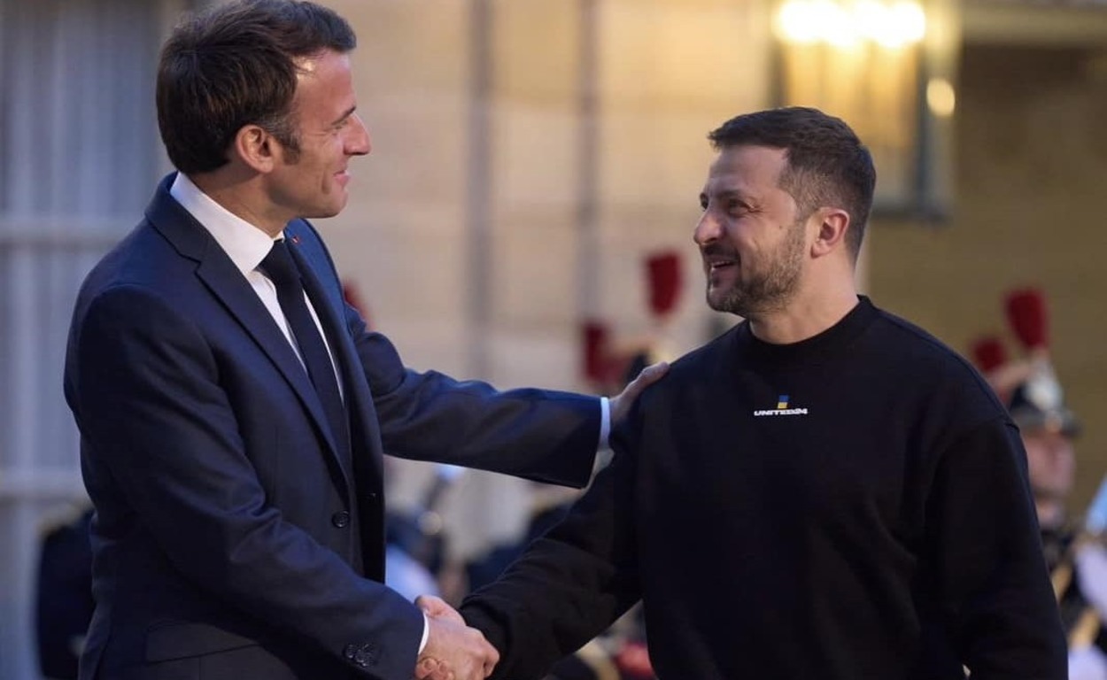 Еммануель Макрон, Володимир Зеленський. Фото: facebook/EmmanuelMacron