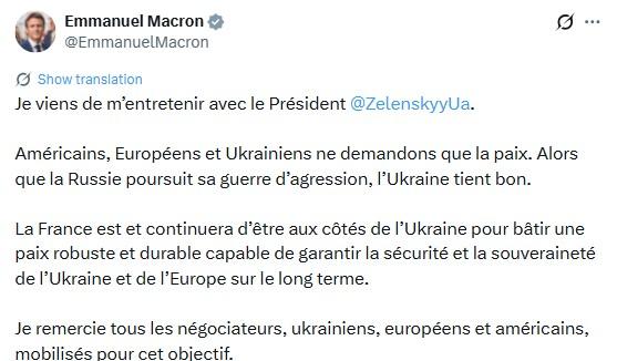 Фото: x/emmanuelmacron