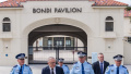Australian Prime Minister Anthony Albanese with police at the scene of the terrorist attack on Bondi Beach. Photo: X/AlboMP