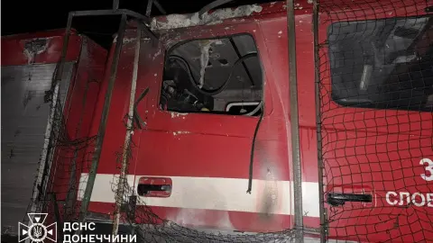 Поврежденная машина. Фото: ГСЧС