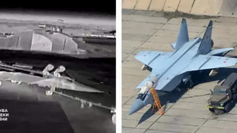 СБУ поразила на аэродроме Бельбек российскую технику. Фото: Служба безопасности