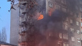 The site of the UAV hit. Photo by Dmytro Bryzhynskyi