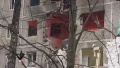 A multi-storey building was hit. Screenshot of the video