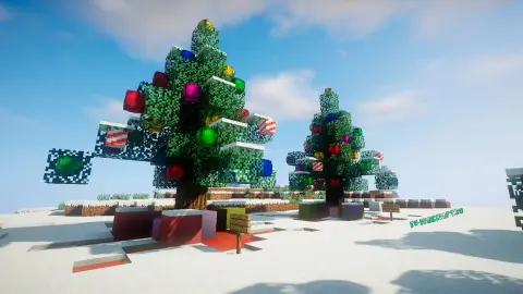 Новогодняя елка. Фото: Minecraft