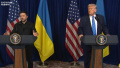 Volodymyr Zelenskyy and Donald Trump. Screenshot of the video