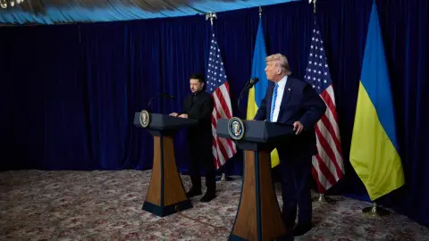 Дональд Трамп и Владимир Зеленский. Фото: ОП